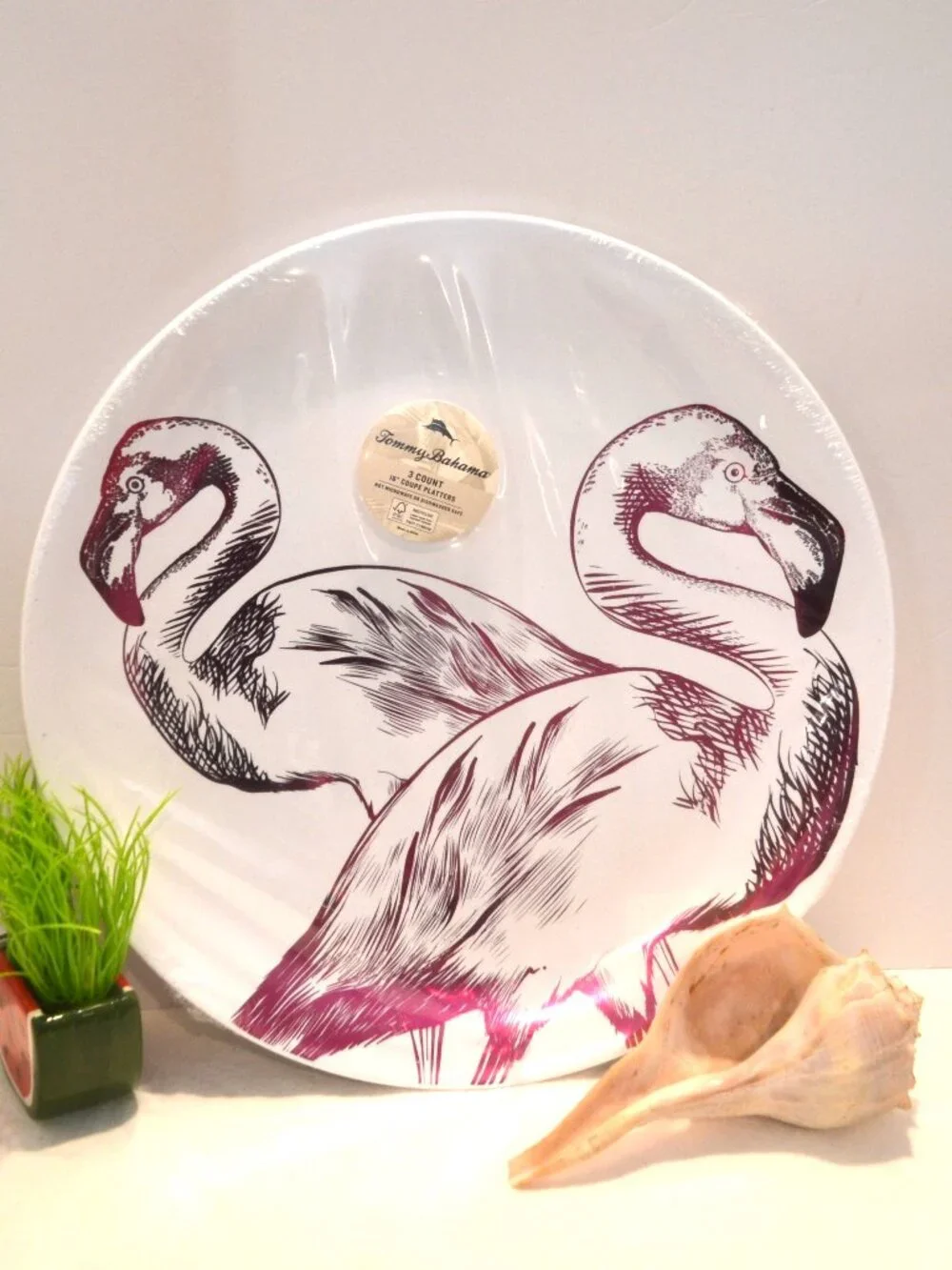 Tommy Bahama 16 inch Platters Pack of Three NWT